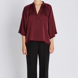 BeckiaBBWinny blouse, burgundy, Bruuns Bazaar