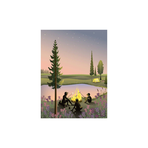 Campfire plakat, 40x30 cm, ViSSEVASSE