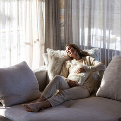 CALMO termodunke, offwhite beige, WEICH Couture Alpaca