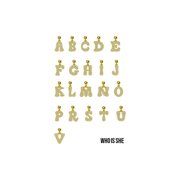 Letter Charm A, gull, WHO IS SHE