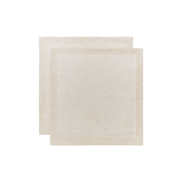 Waves serviett 2 stk., hvid, Royal Copenhagen