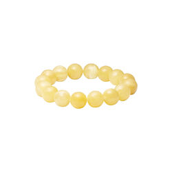Chunky Yellow Jade Stretch armb&aring;nd, So&iuml;