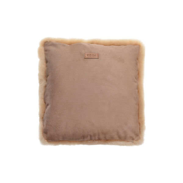 NUBE pute med royal alpakka på én side, champagne, WEICH Couture Alpaca