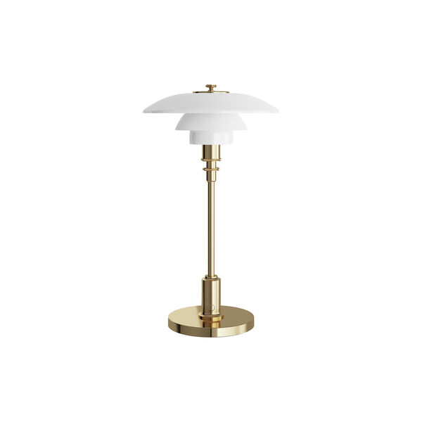 PH 2/1 Portable bordlampe, brass, Louis Poulsen