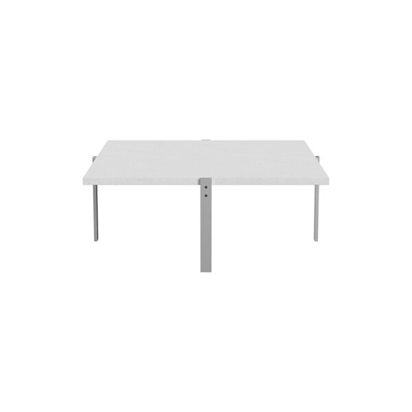 PK65&trade; sofabord, hvit valset, Fritz Hansen