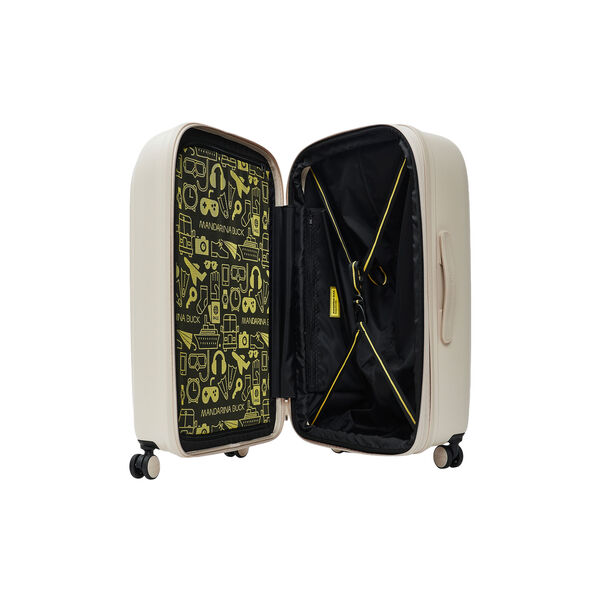 LOGODUCK + TROLLEY MEDIUM EXP, white mocha, Mandarina Duck