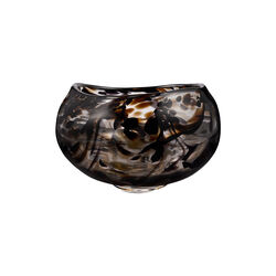 Art bolle kunstglass 23 cm, black/brown, Magnor