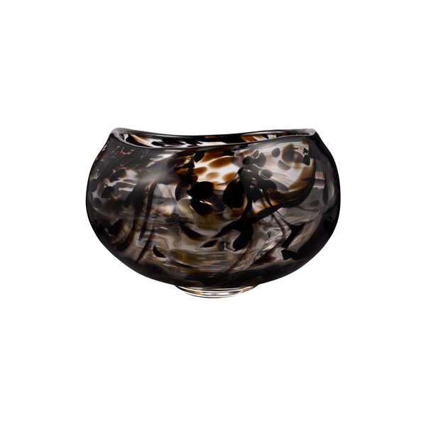 Art bolle kunstglass 23 cm, black/brown, Magnor