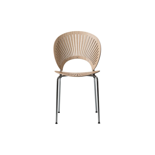 3398 Trinidad Chair, lacquered oak/chrome, Fredericia Furniture