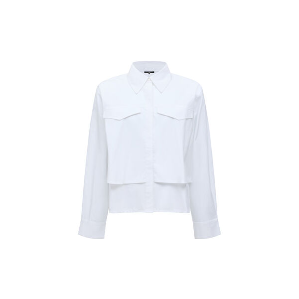 CAMBRIA MILLA MIX SHIRT, linen white, French Connection