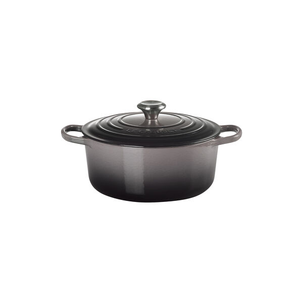 Signature st&oslash;pejern rund gryte &Oslash; 26 cm, flint, Le Creuset
