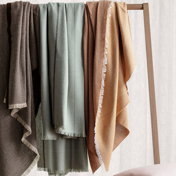 Square pledd, light green, ELVANG