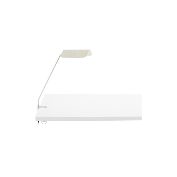 Apex Desk Clip Lamp, oyster white, HAY