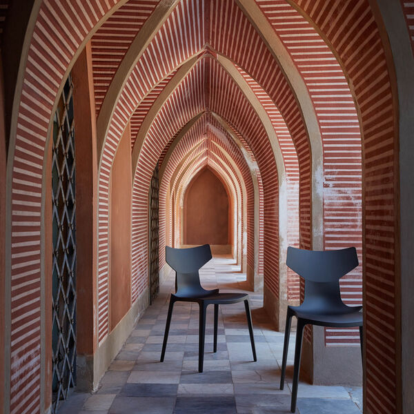 RE-CHAIR (ILLY) stol, black, Kartell