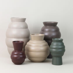 Tortus Archie vase No 4, dark grey, Knabstrup Keramik