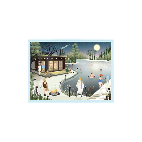 Badstue ved innsjøen puslespill 1000 brikker Badstue ved innsjøen puslespill 1000 brikker, ViSSEVASSE