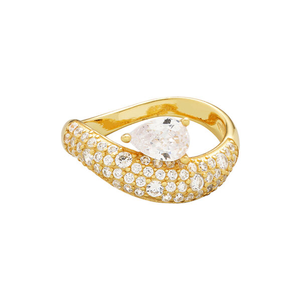 Wave Pear Pave Ring Wave Pear Pave Ring, Philippa Studios
