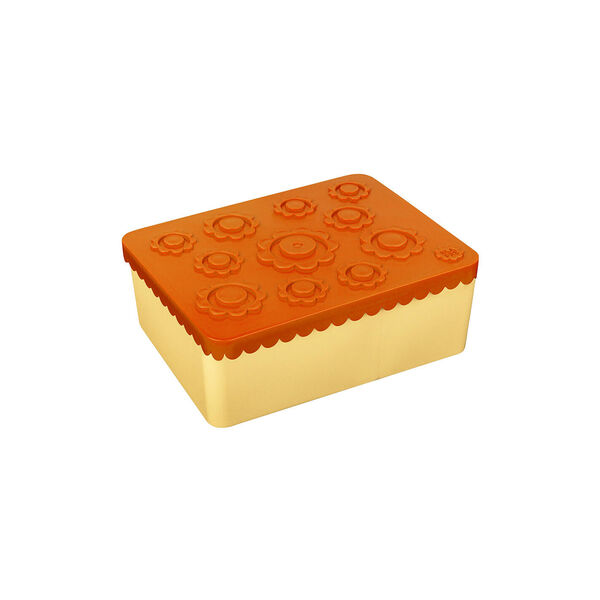 Matboks treroms - Blomst, oransj/lys gul, Blafre