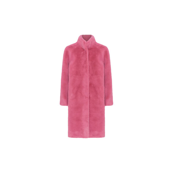 Lang pelsfrakk, rose, Micha