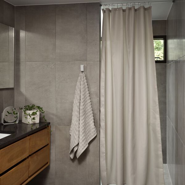 Lux dusjforheng, soft grey, Zone Denmark