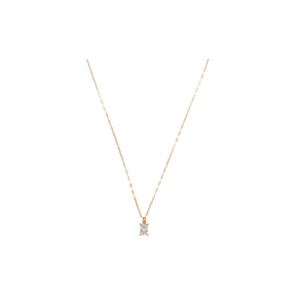 Crystal Baguette & Dainty Chain halskjede Crystal Baguette & Dainty Chain halskjede, Orelia