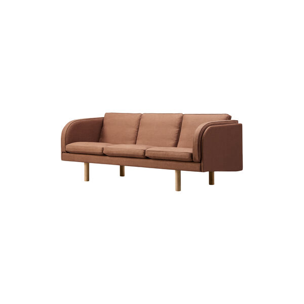 JG 3-seter sofa, Grand Linen 4803/lysoljet eik, Fredericia Furniture