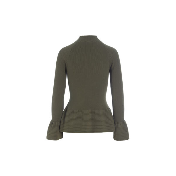 Saku ribbestrikket blusse, deep forest Saku ribbestrikket blusse, deep forest, BITTE KAI RAND