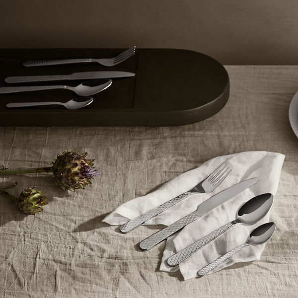 Rhombe Bestikksett 16 stk., Lyngby Porcel&aelig;n
