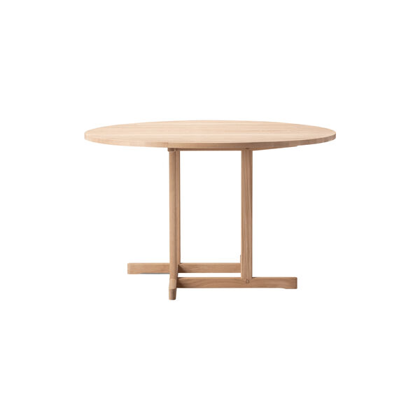 BM80 Mogensen Shaker Table &Oslash; 120 cm, s&aring;pebehandlet eik, Fredericia Furniture