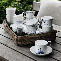 Musselmalt Riflet h&oslash;yhanket kopp, 33 cl, Royal Copenhagen