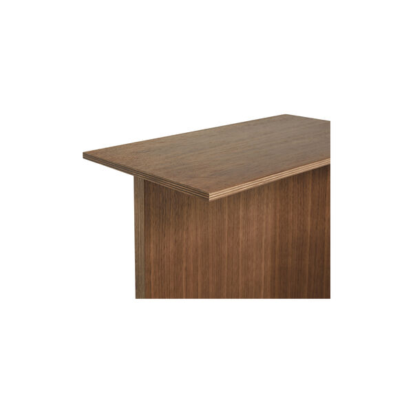 Slit avlangt bord, valnøtt, HAY