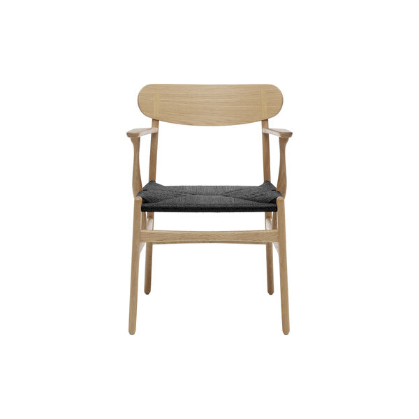 CH26 spisebordsstol, oljet eik/sort CH26 spisebordsstol, oljet eik/sort, Carl Hansen & Søn