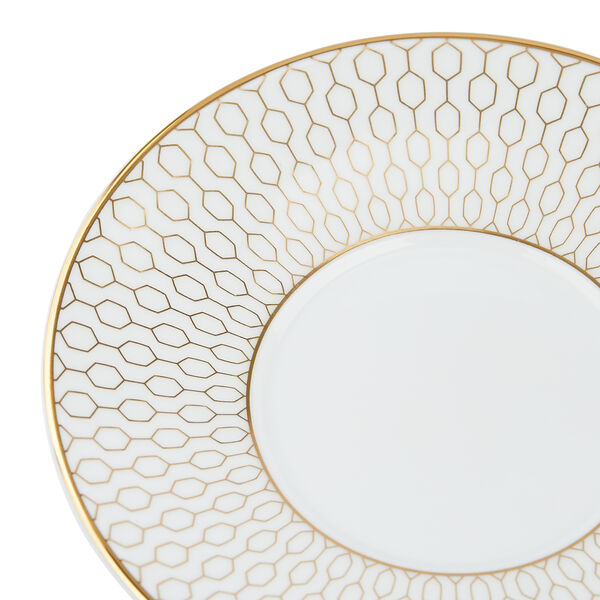 Gio&nbsp;Gold espressokopp&nbsp;og&nbsp;asjett, gull/hvit, Wedgwood