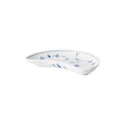 Musselmalt Riflet asiet halvm&aring;neformet 22 cm, Royal Copenhagen