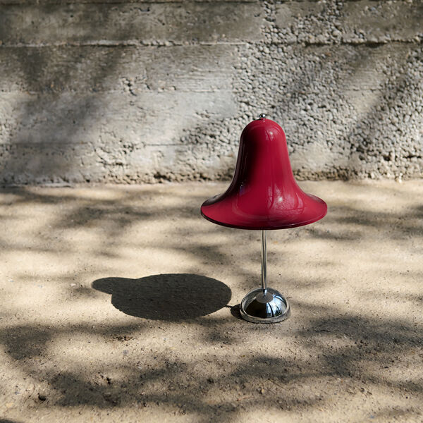 Pantop Portable Table Lamp, cherry red, Verpan