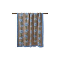 CICORIA BLUE Boiled wool pledd 150x190 cm, Frati Home