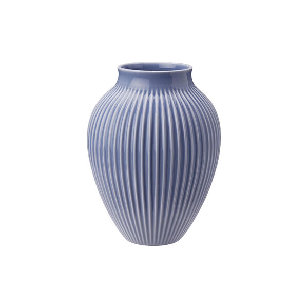 Knabstrup vase ripple, lavender, Knabstrup Keramik