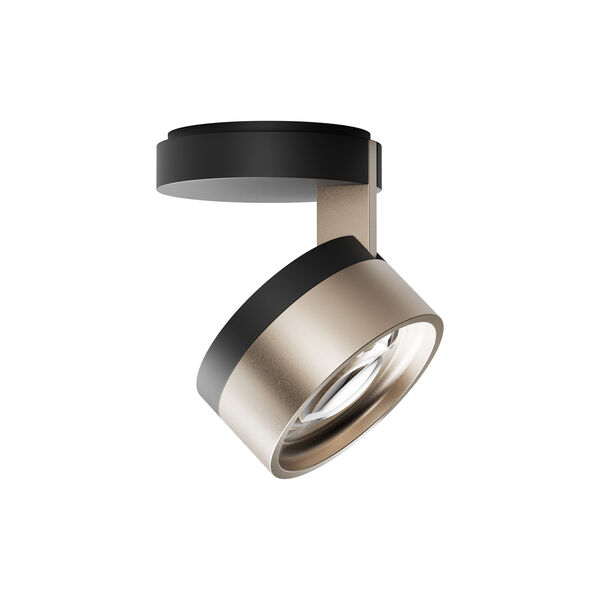 BLADE C1 SLIM taklampe, matt black/satin gold, LIGHT-POINT