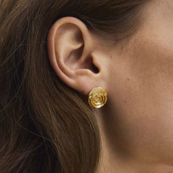Rose &Oslash;restikker Large, forgylt, Pernille Corydon Jewellery