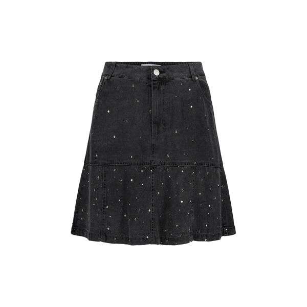 Bristol Stud skjørt, vasket svart Bristol Stud skjørt, vasket svart, Katrin Uri