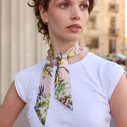 ASIAN GARDEN Twilly skjerf, pink, Bella Ballou