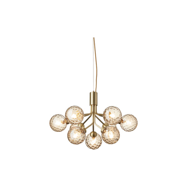 Apiales 9 Pendant, brushed brass/optic gold, Nuura