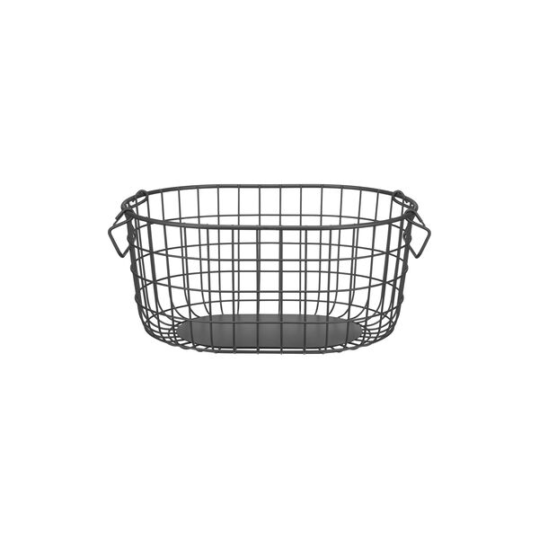 KAGO Oppbevaringskurv Rund M, anthracite, Blomus
