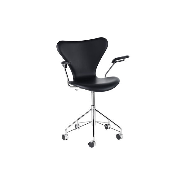 Serie 7&trade; 3217 fullpolstret kontorstol, svart, Fritz Hansen