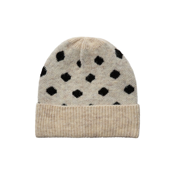 NUOLLIE KNITTED HAT, sesame melange, N&Uuml;MPH