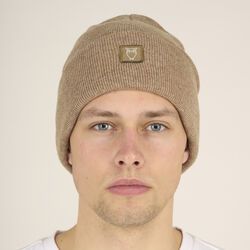 Double layer wool beanie, kelp melange, KnowledgeCotton Apparel 