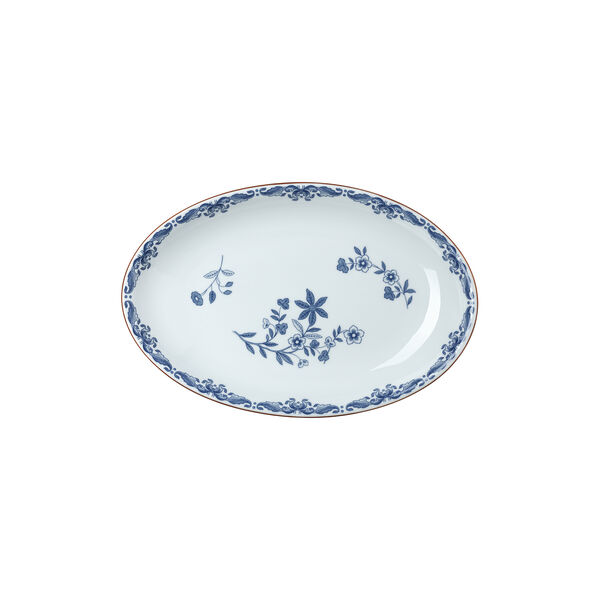 Ostindia ovalt serveringsfat, blå, Rörstrand