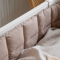 Sengekant, jetty beige, Sebra