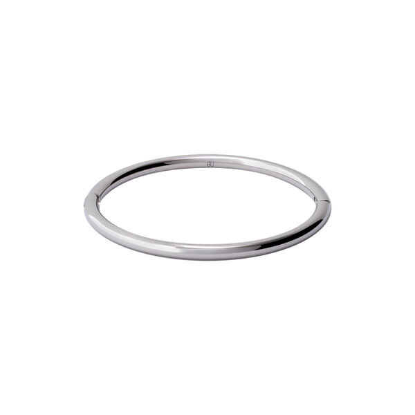 AN-O armbånd, rhodium, bangle up