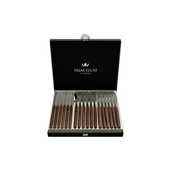 Gavesett 18 deler, kebony, Skaugum of Norway